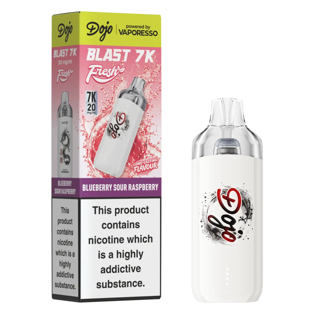 Blueberry Sour Raspberry Dojo Blast 7K Fresh Pod Kit Vape Universe