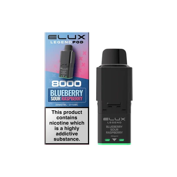 Blueberry Sour Raspberry Elux Legend 8000 Refill Pods – Vape Universe