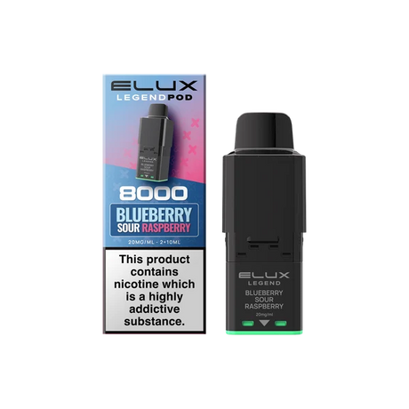 Blueberry Sour Raspberry Elux Legend 8000 Refill Pods – Vape Universe