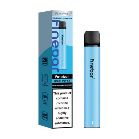 Blue Sour Raspberry Hayati Finebar 1000 Puffs Prefilled Pod Kit - Vapour Deal LTD