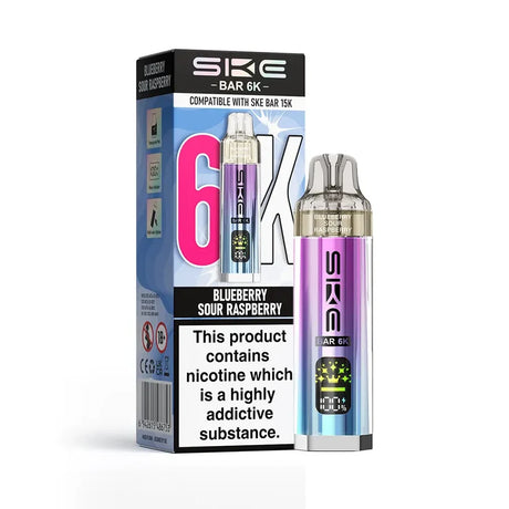 Blueberry Sour Raspberry SKE Bar 6K Prefilled Pod Kit – Vape Universe