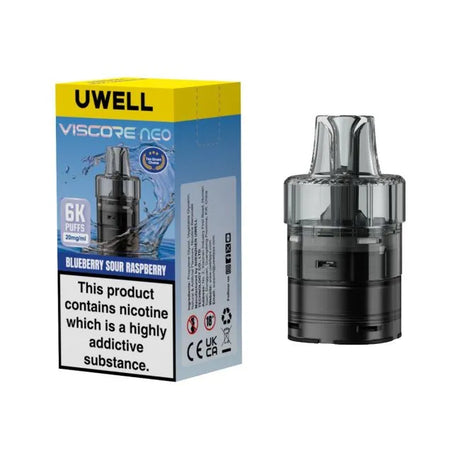 Blueberry Sour Raspberry Uwell Viscore Neo 6K Refill Pack – Vape Universe