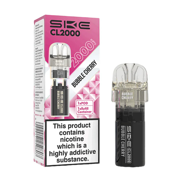 Bubble-Cherry SKE Crystal CL2000 Prefilled Pods -Vape Universe