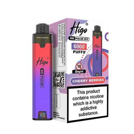 Cherry Berries Higo BB Pulse 6000 Prefilled Pod Kit Vape Universe
