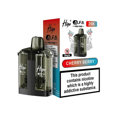 Higo Alfa Pro 25K Refill Pods Cherry Berry