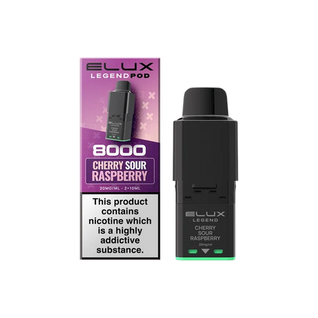 Cherry Sour Raspberry Elux Legend 8000 Refill Pods – Vape Universe