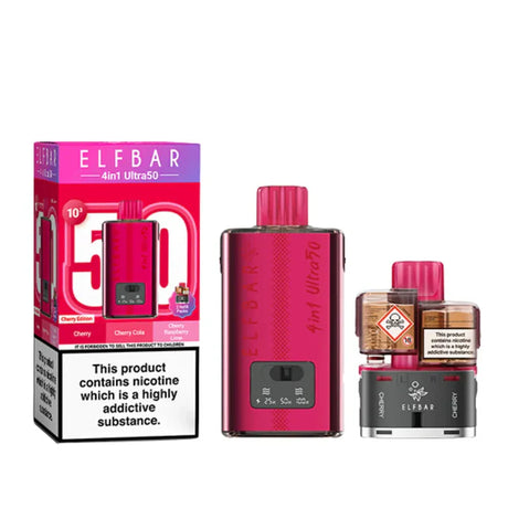 Cherry Edition Elf Bar 4 in 1 Ultra Pod Kit - Vape Universe