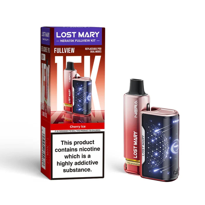 Cherry Ice Lost Mary Nera 15K Fullview Pod Kit - vape Universe