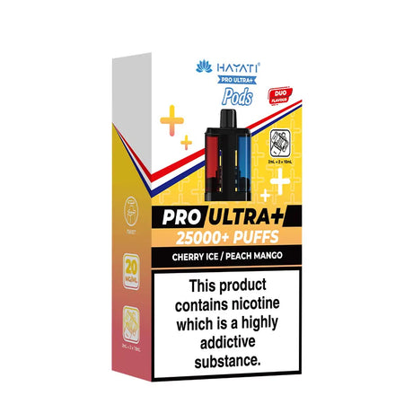Cherry Ice / Peach Mango Hayati Pro Ultra Plus 25K Refill Pods Vape Universe
