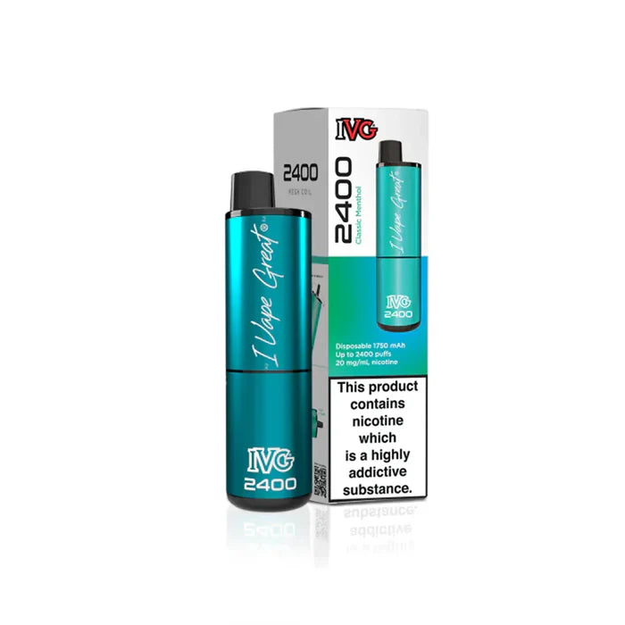  Classic menthol  IVG 2400 Prefilled Pod Kit
