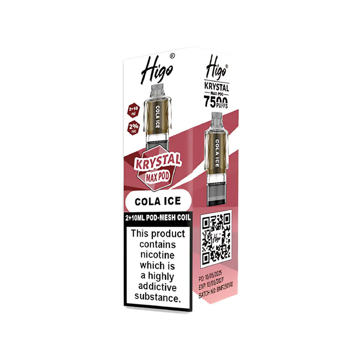 Cola Ice Higo Krystal Max 7500 Prefilled Pods