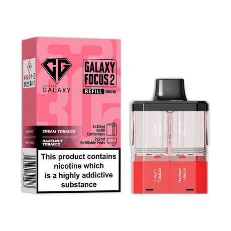 Cream Tobacco Hazelnut Tobacco Crystal Galaxy Focus 2 30K Refill Pack
