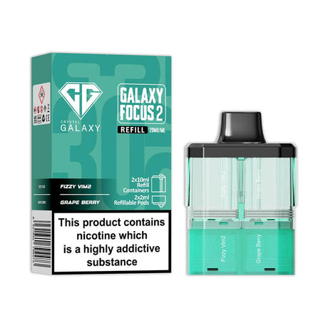 Fizzy VIM2 Grape Berry Crystal Galaxy Focus 2 30K Refill Pack
