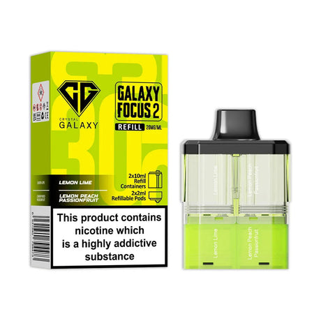 Lemon Lime Lemon Peach Crystal Galaxy Focus 2 30K Refill Pack
