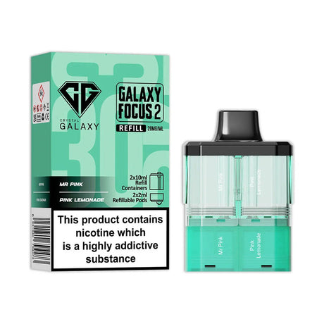 Mr Pink Pink Lemonade Crystal Galaxy Focus 2 30K Refill Pack
