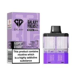 Strawberry Raspberry Cherry Ice Strawberry Raspberry Blueberry Crystal Galaxy Focus 2 30K Refill Pack
