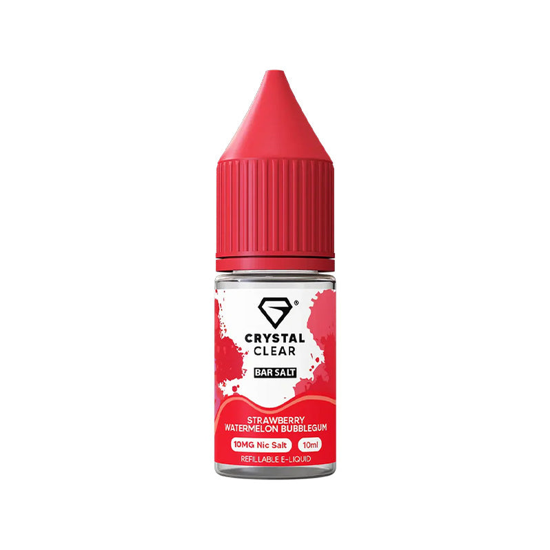 Crystal Clear Strawberry Watermelon Bubblegum Nic Salt e-liquid - 10ml