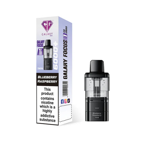 Crystal Galaxy Focus 6k Blueberry Raspberry refill pod