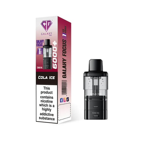 Crystal Galaxy Focus 6k Cola Ice refill pod