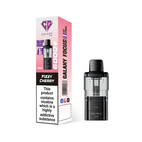 Crystal Galaxy Focus 6k Fizzy Cherry refill pod