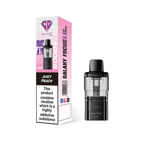 Crystal Galaxy Focus 6k Juicy Peach refill pod