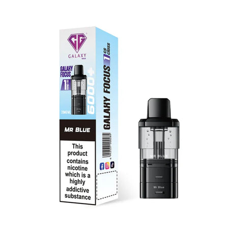Crystal Galaxy Focus 6k Mr Blue refill pod