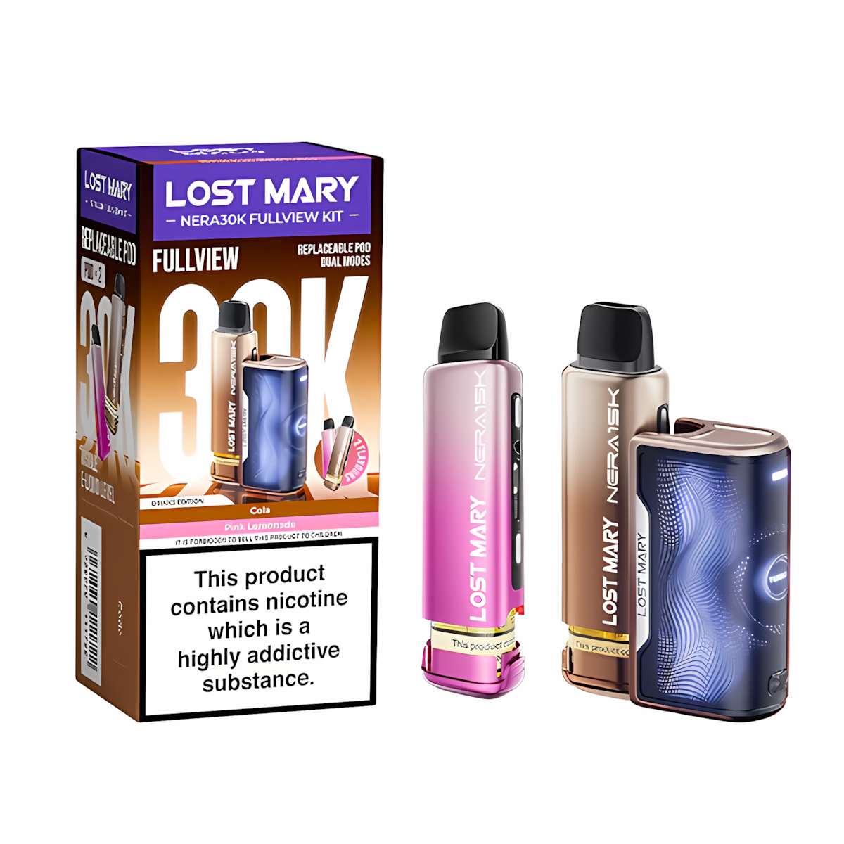 Lost Mary Nera 30K Fullview Pod Kit