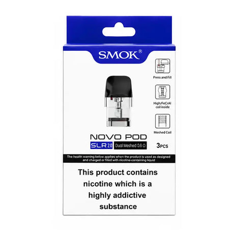 0.6Ω Dual Mesh - SMOK Novo SLR 2.0 Replacement Pods - Vape Universe

