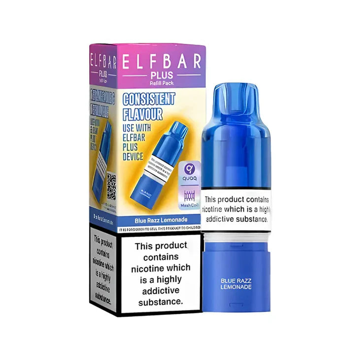 Elf Bar Plus Refill Pods Blue Razz Lemonade