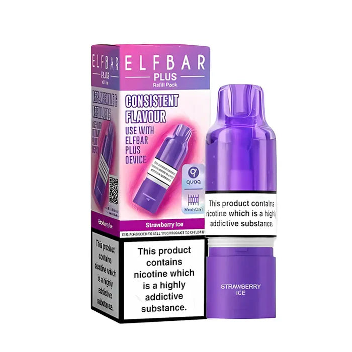 Elf Bar Plus Refill Pods Strawberry Ice