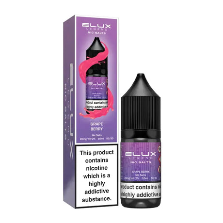 Grape Berry Elux Legend Nic Salt E-liquid