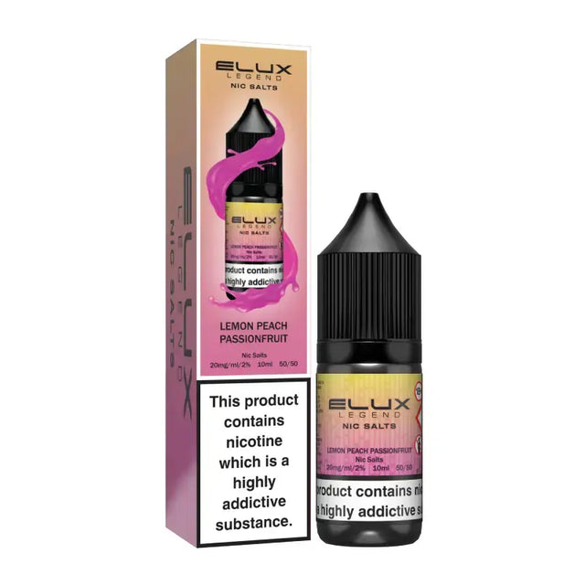 Lemon Peach Passionate Elux Legend Nic Salt E-liquid