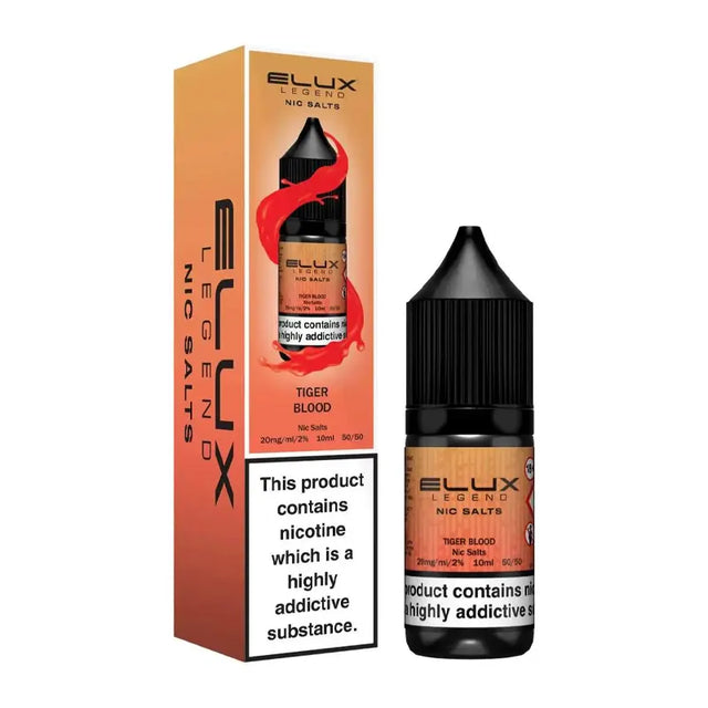 Tiger Blood elux legend nic salt e-liquid