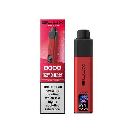 Fizzy Cherry Elux Legend 8000 Prefilled Pod Kit – Vape Universe