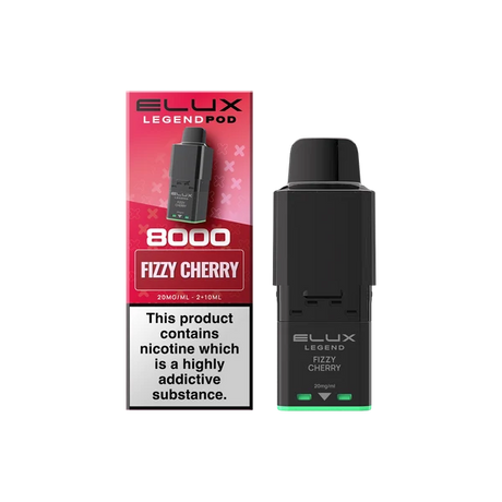 Fizzy Cherry Elux Legend 8000 Refill Pods – Vape Universe