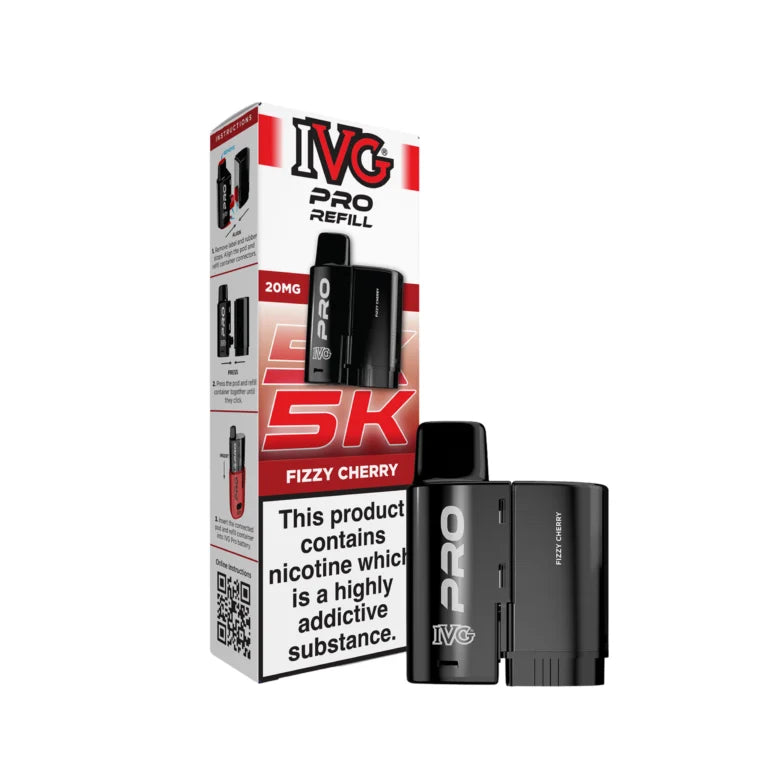 Fizzy Cherry IVG Pro 5K Prefilled Pod – Vape Universe
