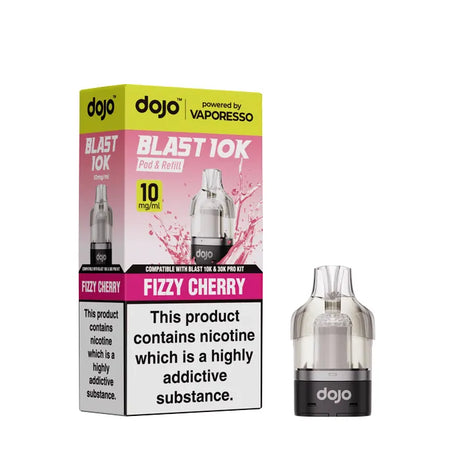 Fizzy Cherry Vaporesso Dojo Blast 10K Pods - 10mg (5 Pack)