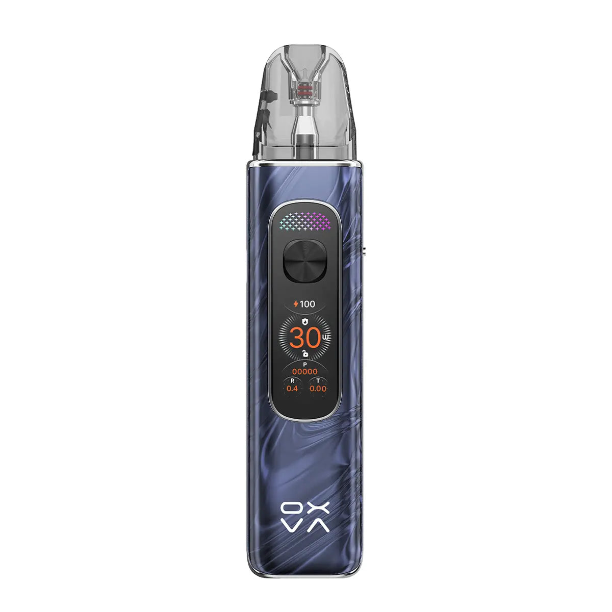 Flowing Dark Blue Oxva Xlim Pro 4 Pod Vape Kit