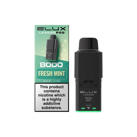 Fresh Mint Elux Legend 8000 Refill Pods – Vape Universe