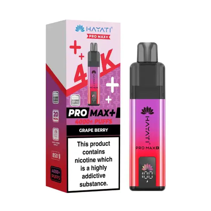 Grape Berry Hayati Pro Max Plus 4K Prefilled Pod Kit