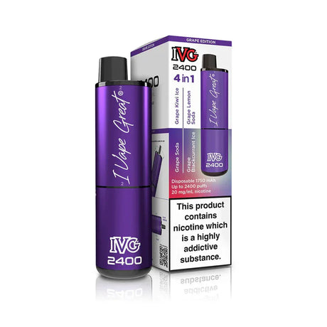 Grape Edition IVG 2400 Prefilled Pod Kit
