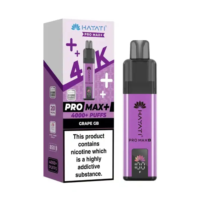 Grape GB Hayati Pro Max Plus 4K Prefilled Pod Kit