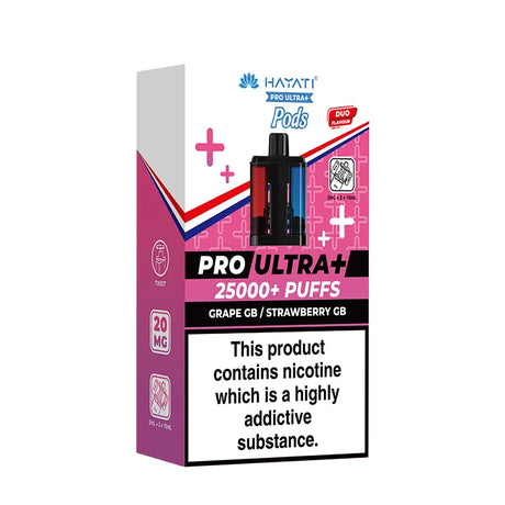 Grape GB / Strawberry GB Hayati Pro Ultra Plus 25K Refill Pods Vape Universe
