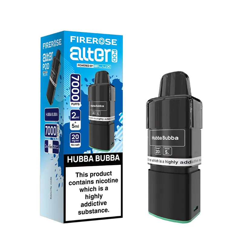 Hubba Bubba Elux Firerose Alter 7000 Prefilled Pods
