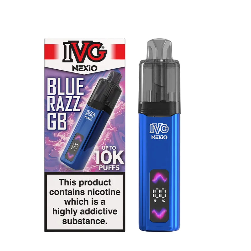 Blue Razz GB IVG Nexio Prefilled Pod Kit Vape Universe
