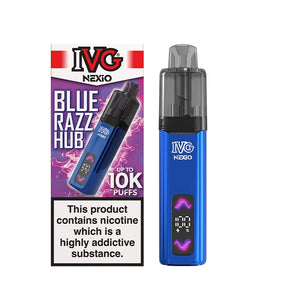 Blue Razz Hub IVG Nexio Prefilled Pod Kit Vape Universe
