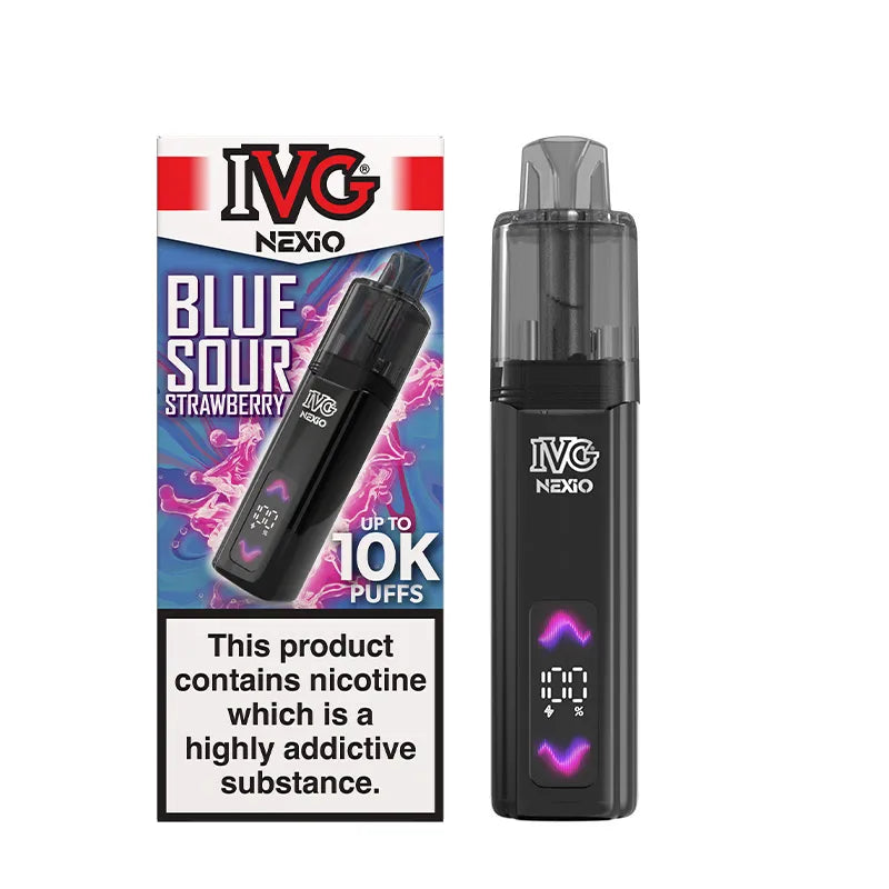 Blue Sour Strawberry IVG Nexio Prefilled Pod Kit Vape Universe
