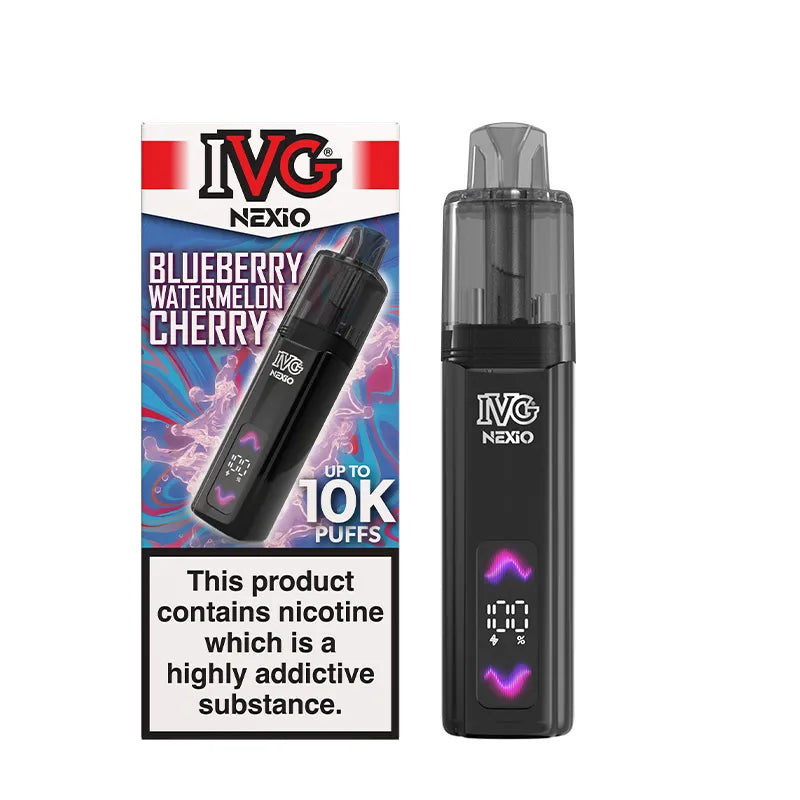 Blueberry Watermelon Cherry IVG Nexio Prefilled Pod Kit Vape Universe
