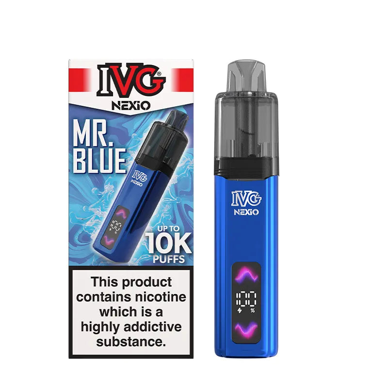 Mr Blue IVG Nexio Prefilled Pod Kit Vape Universe
