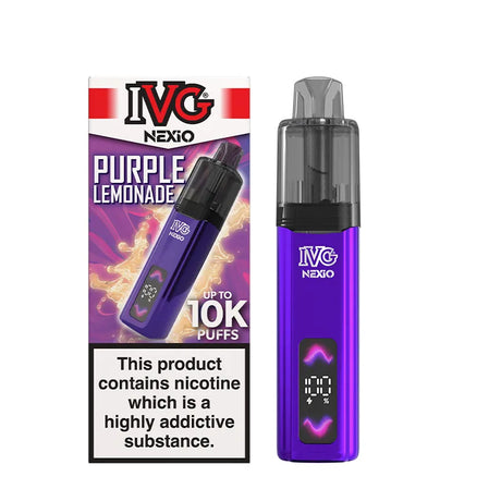 Purple Lemonade IVG Nexio Prefilled Pod Kit Vape Universe
